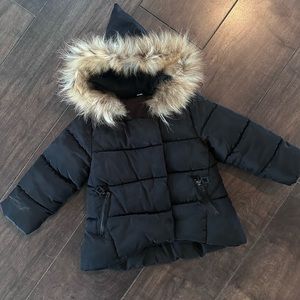 Girls 2T/3T fur hood jacket